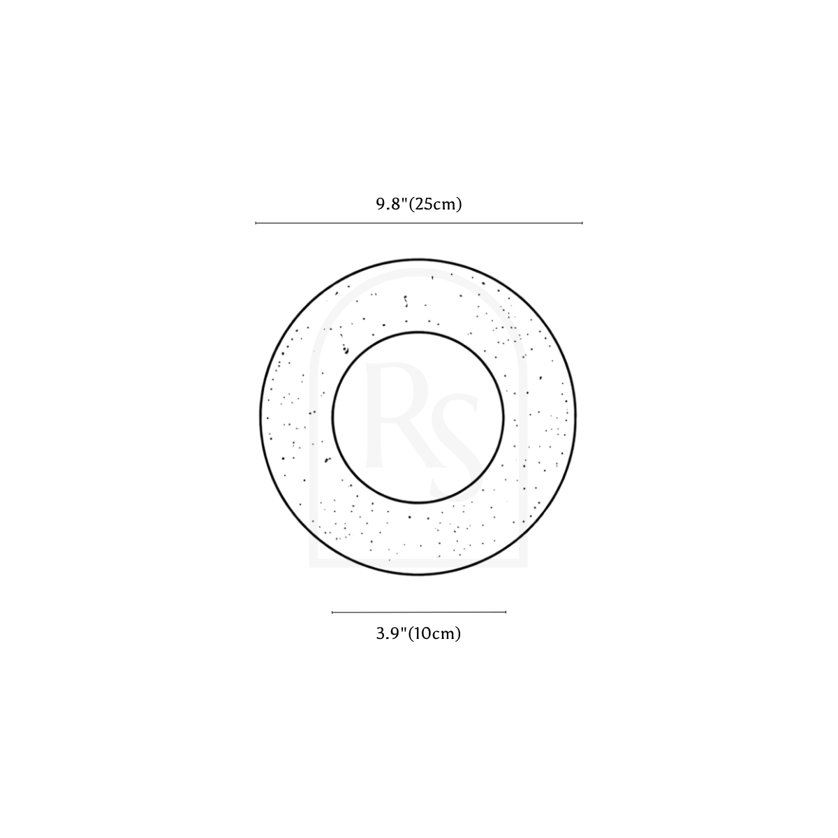 Eretoq Travertine Lamp line drawing 1