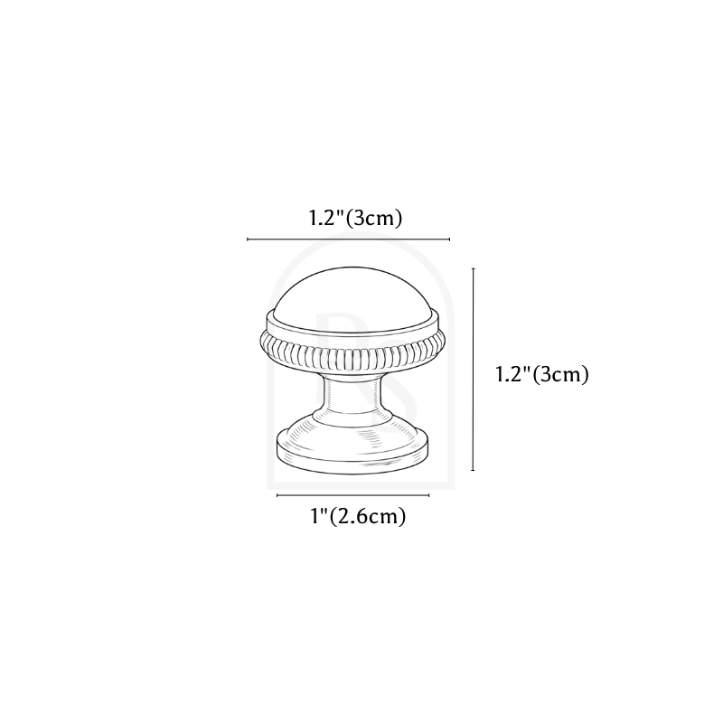 Esen Knob line drawing 1