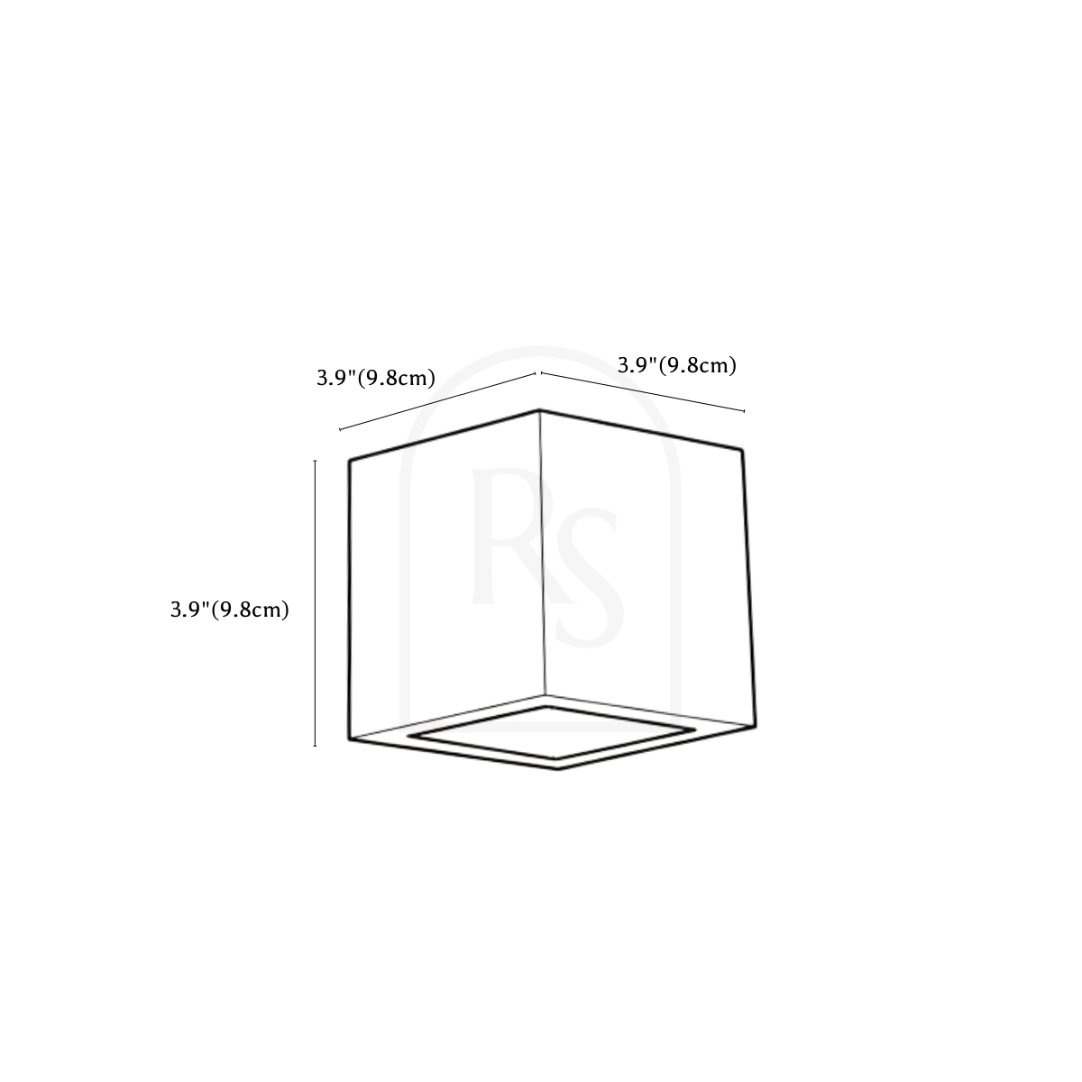 Evelyn Outdoor Wall Lamp line drawing 1