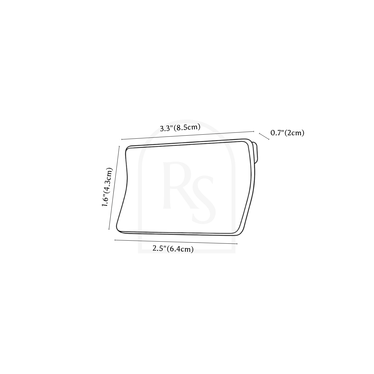 Brim Drawer Pull line drawing 2