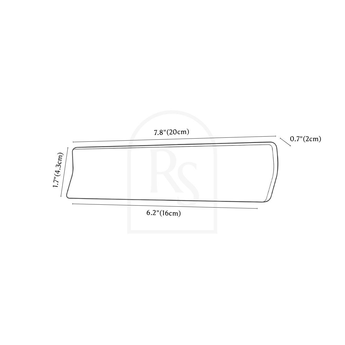 Brim Drawer Pull line drawing 3