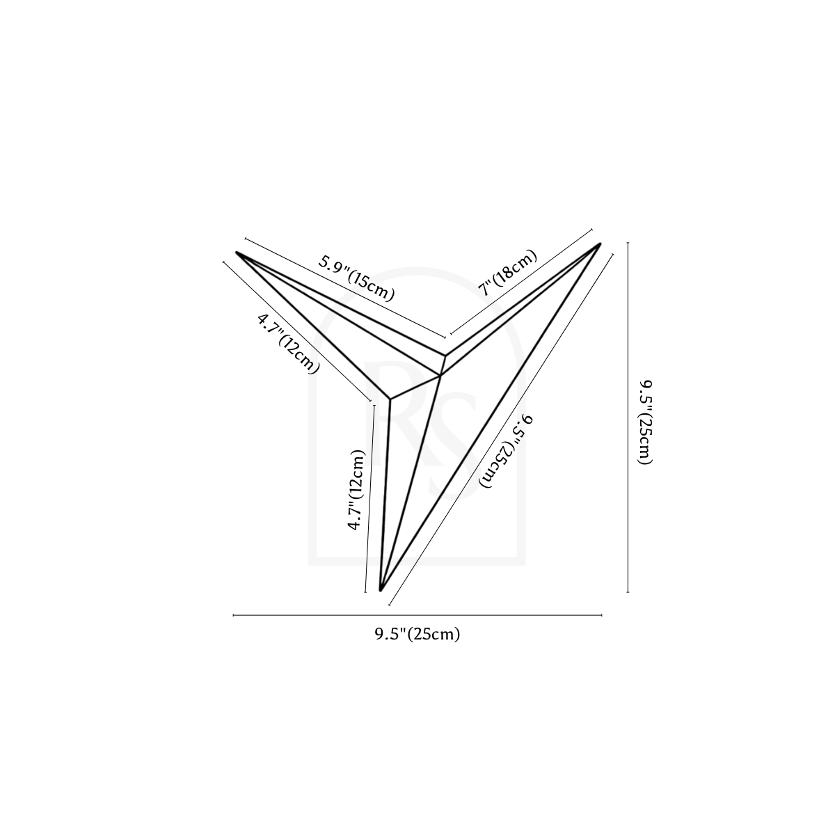 Lámpara de pared Ezio line drawing 1