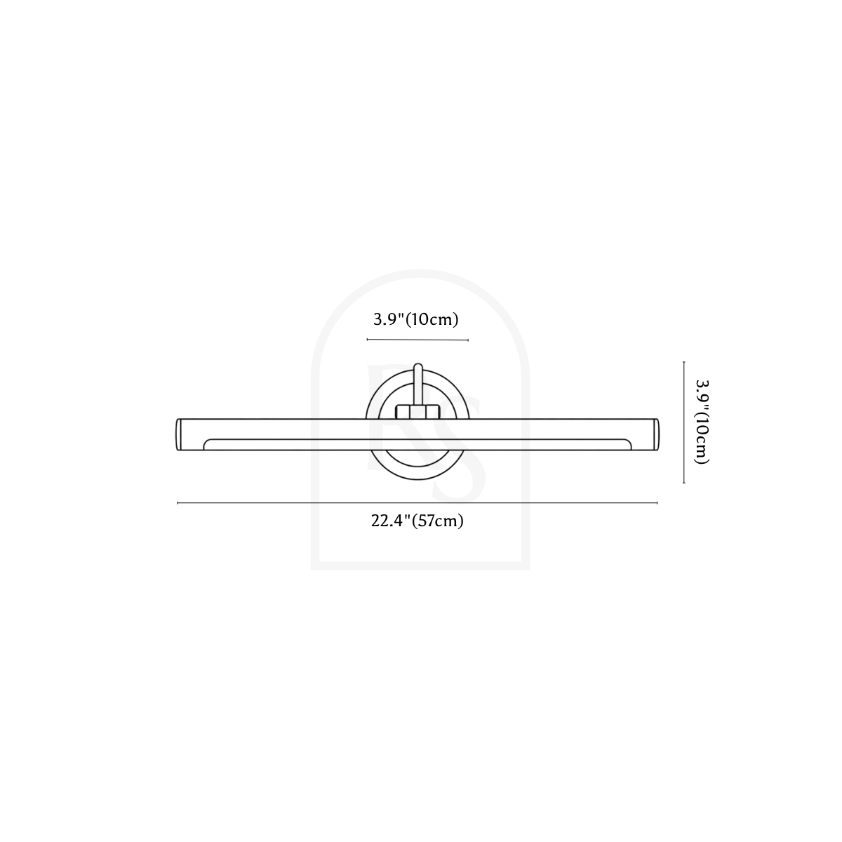 Faber Wall Lamp line drawing 2