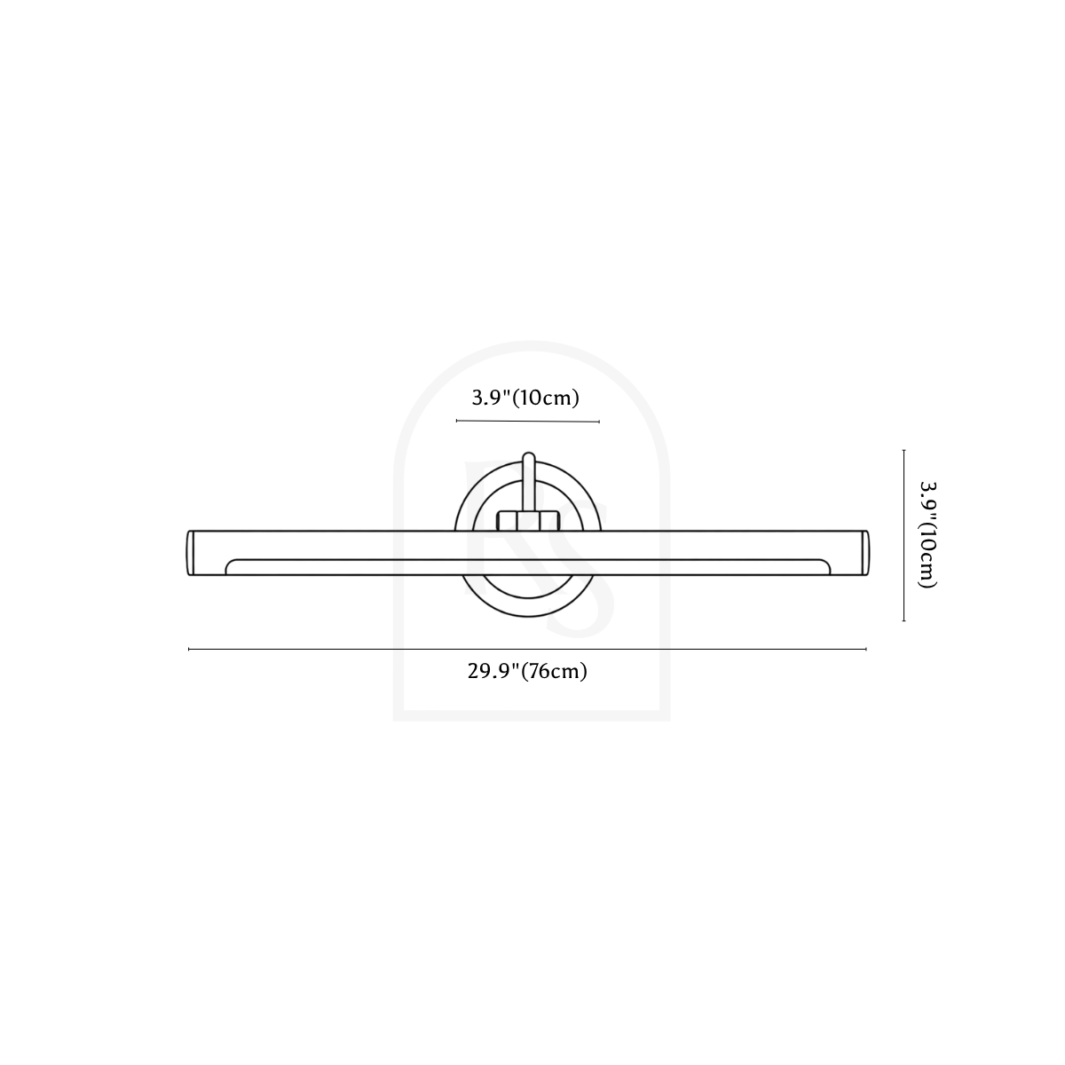 Faber Wall Lamp line drawing 3