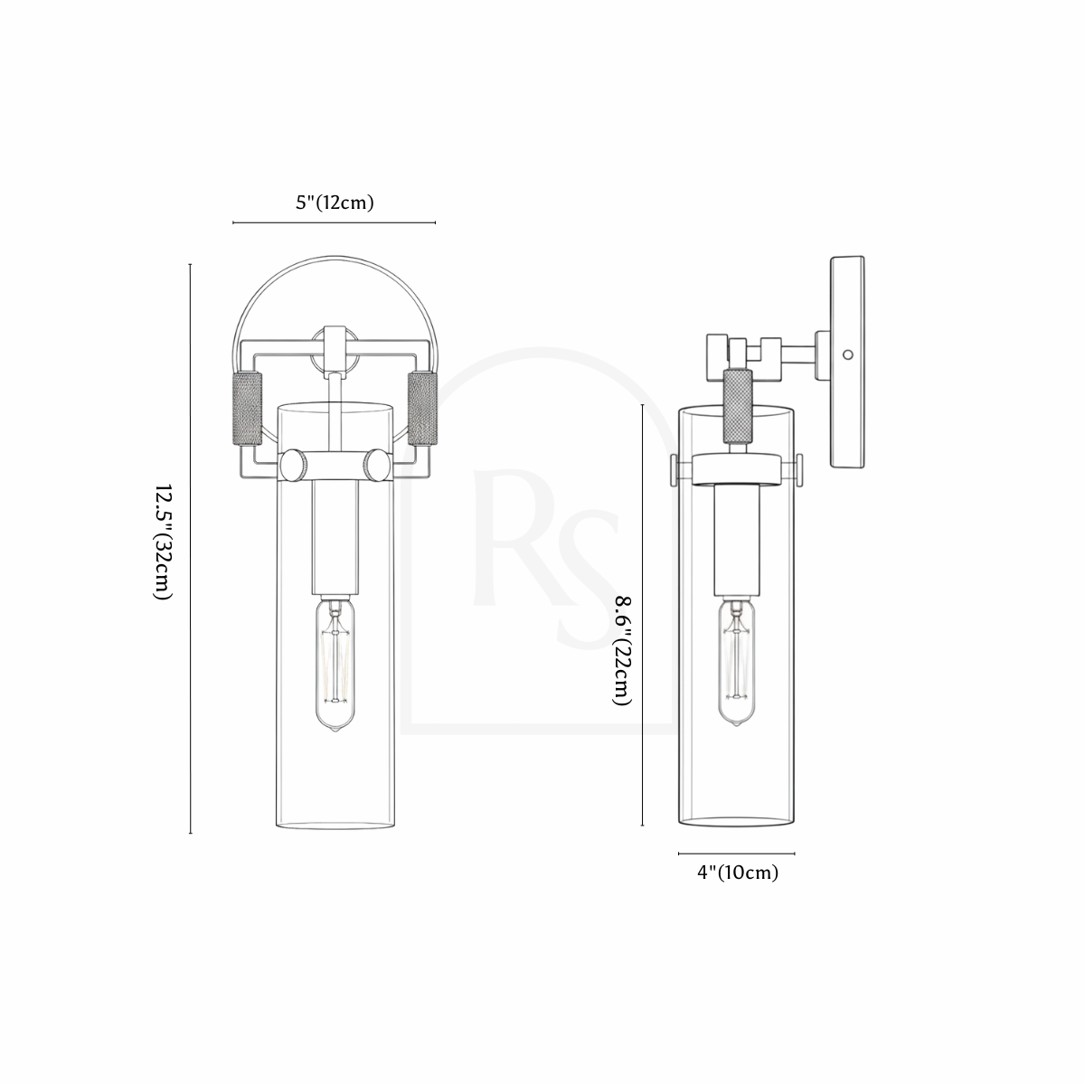 Lámpara de pared Faro line drawing 1
