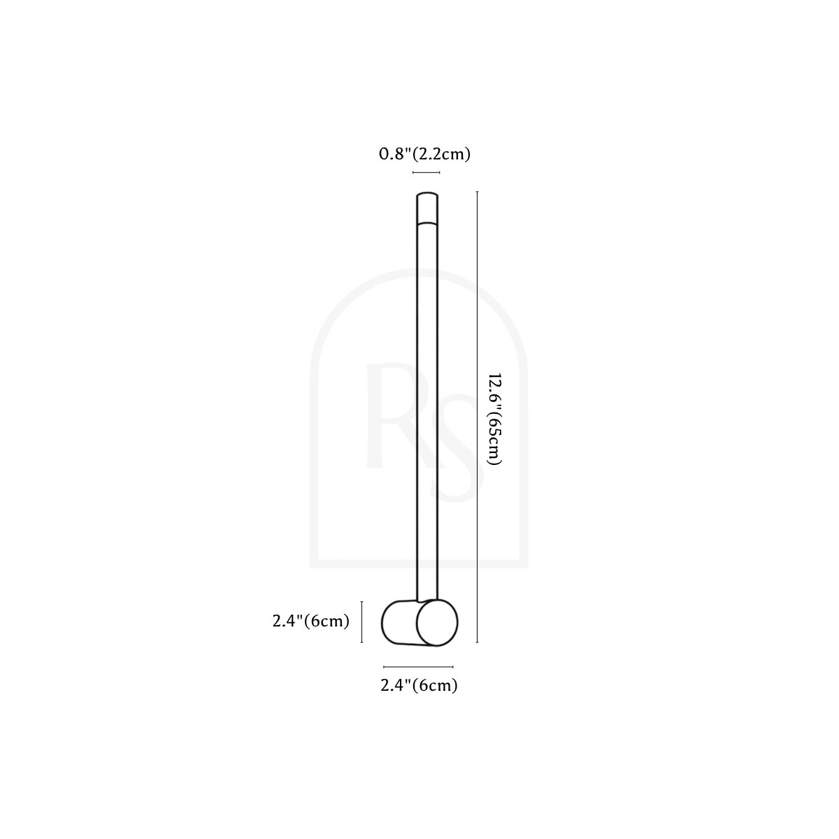 Flazo Wall Lamp line drawing 1