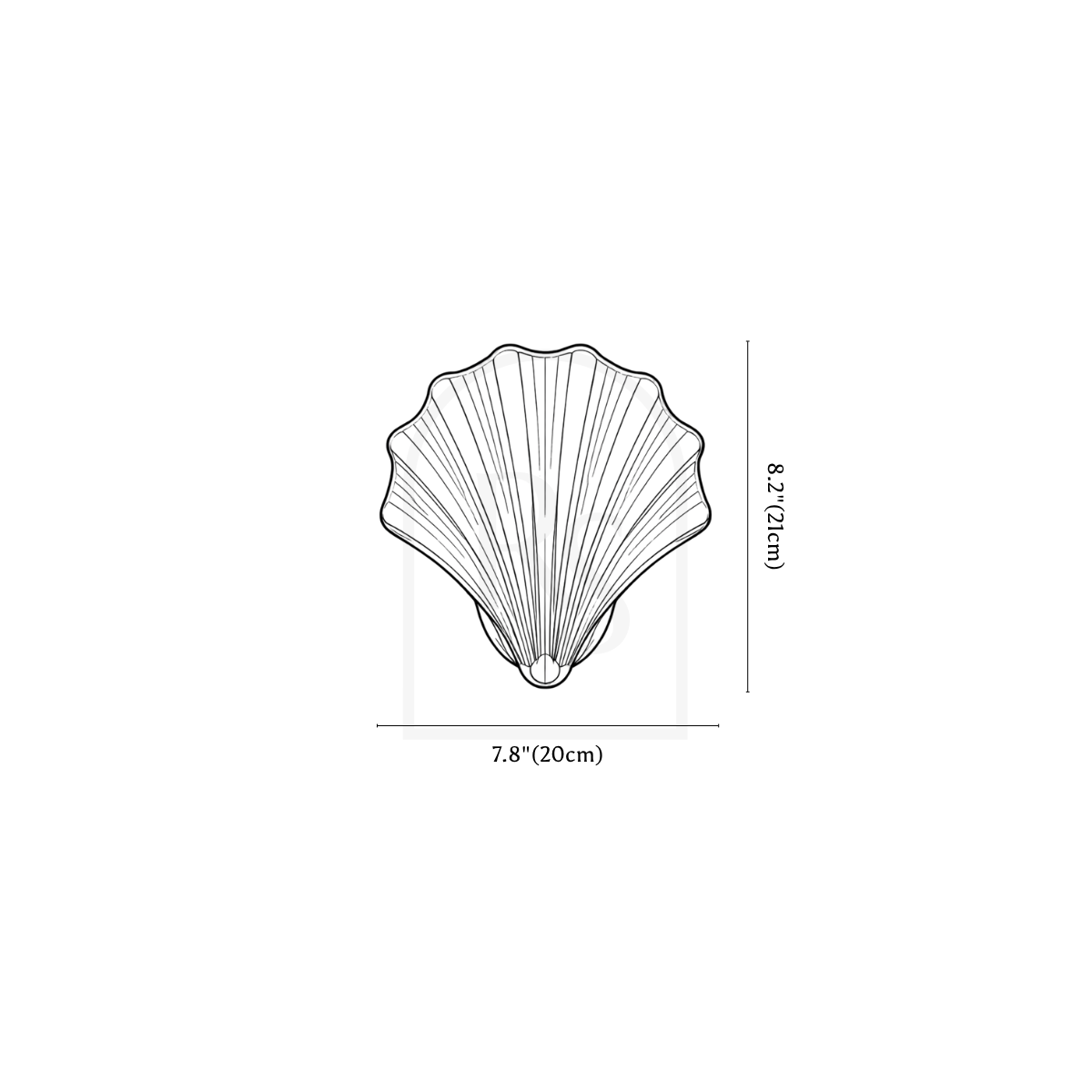 Fovia Wall Lamp line drawing 1