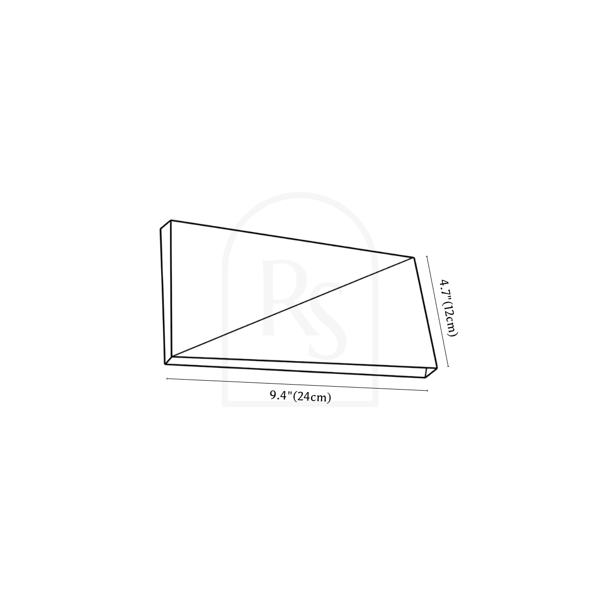 Fynne Wall Lamp line drawing 2