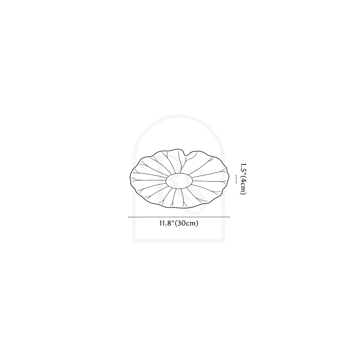 Fyntor Ceiling Light line drawing 1