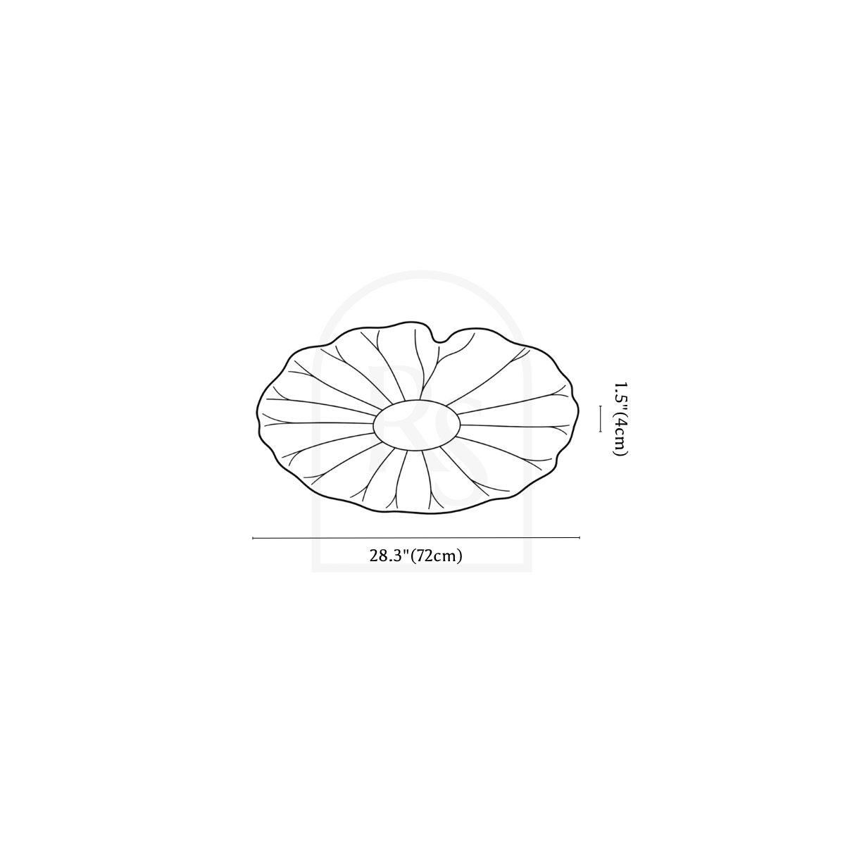 Fyntor Ceiling Light line drawing 4