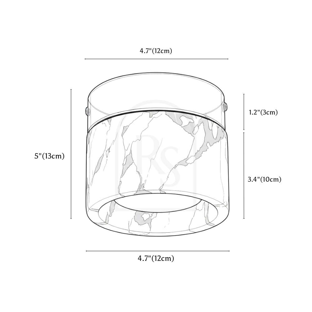Gapsi Downlight line drawing 1