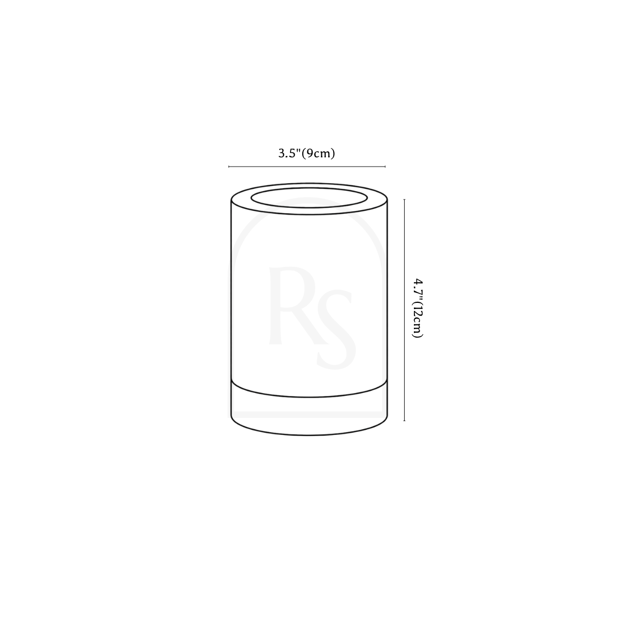 Halina Table Lamp line drawing 1