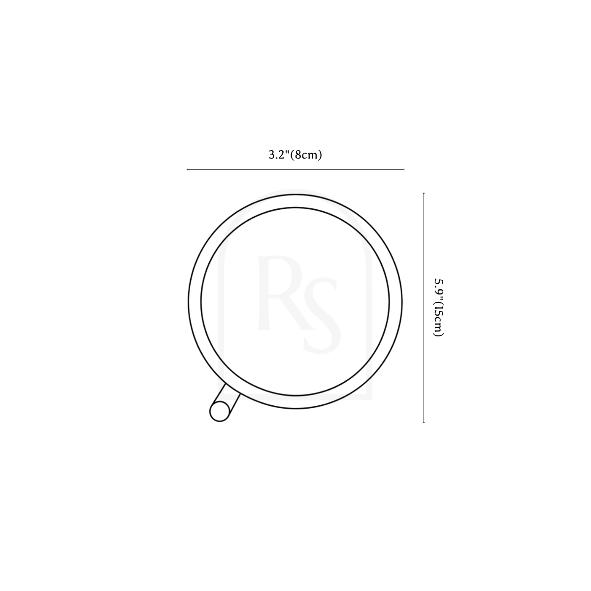Halo Touch Table Lamp line drawing 1