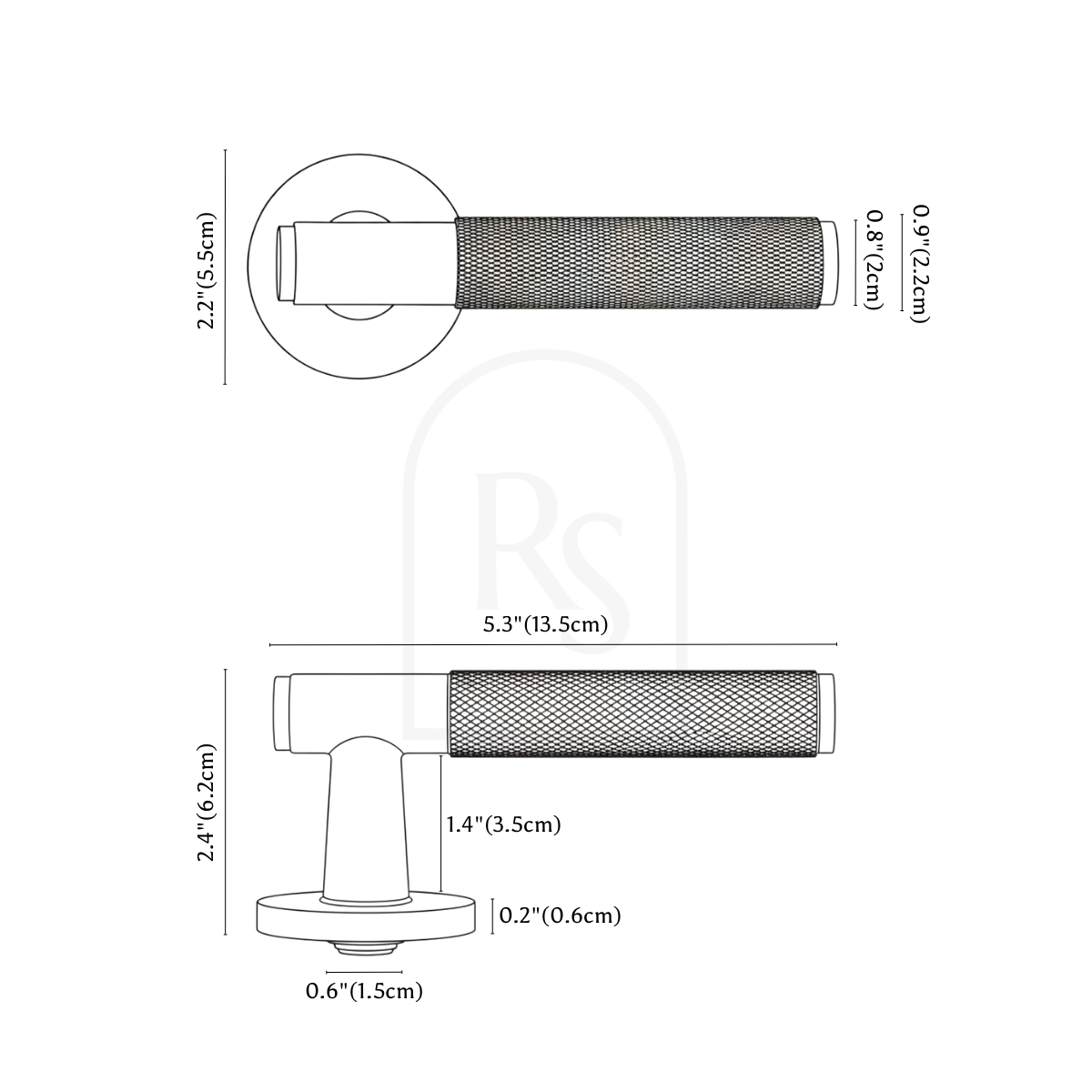 The Brass Door Handle line drawing 2