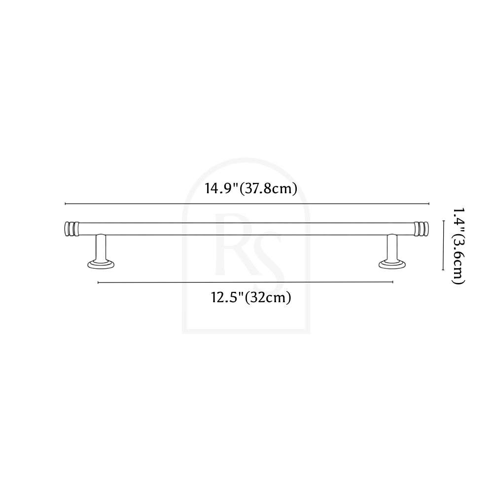 Eldon Knob & Pull Bar line drawing 6