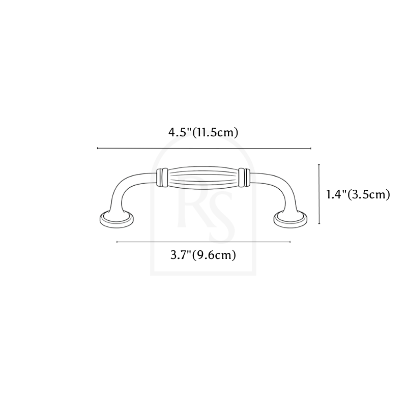 Dorin Knob & Pull Bar line drawing 2