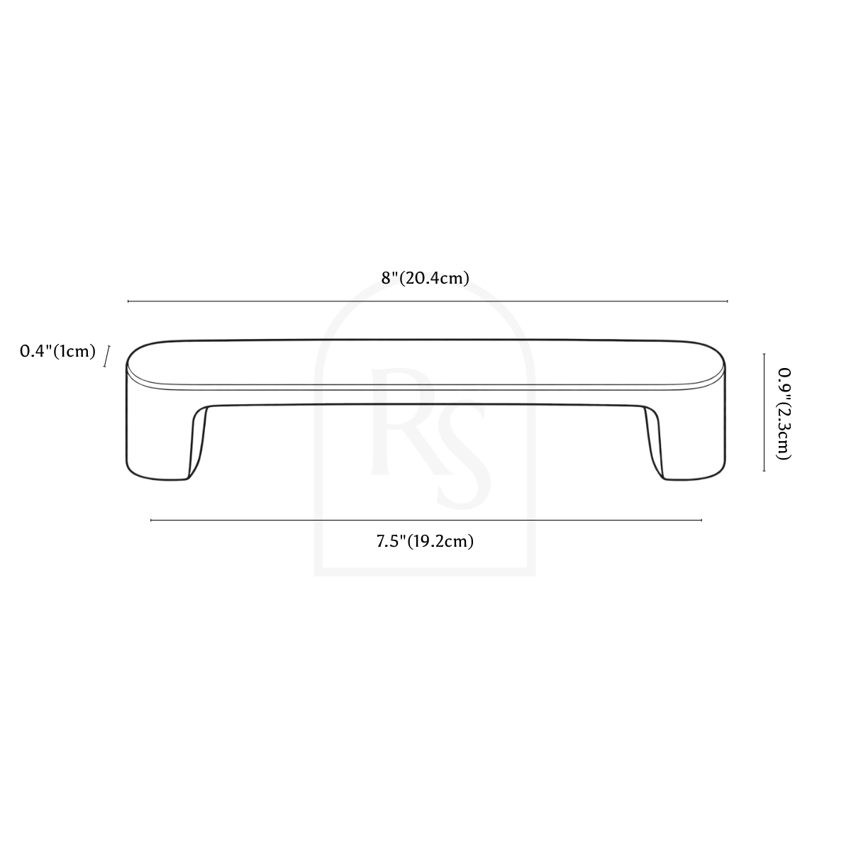 Bron Pull Bar line drawing 4
