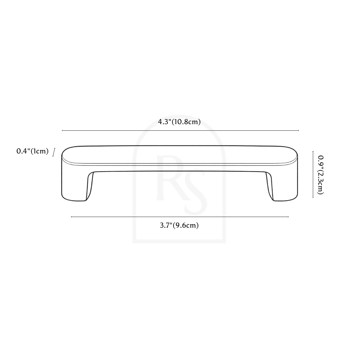 Bron Pull Bar line drawing 1