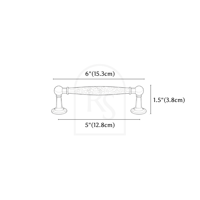 Regis Knob & Pull Bar line drawing 2