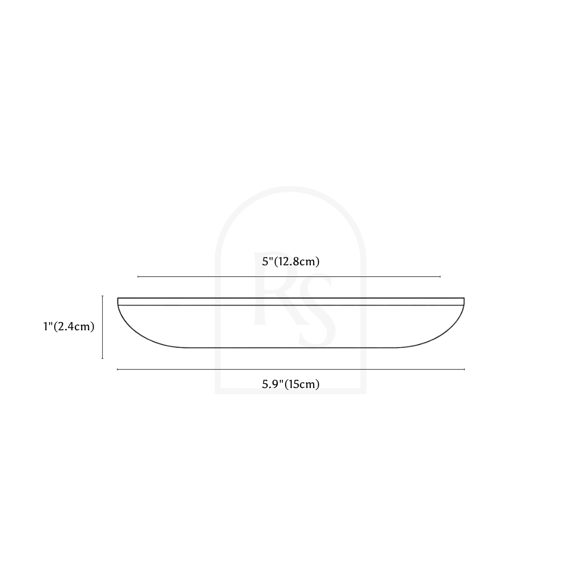 Arcen Edge Pull line drawing 3