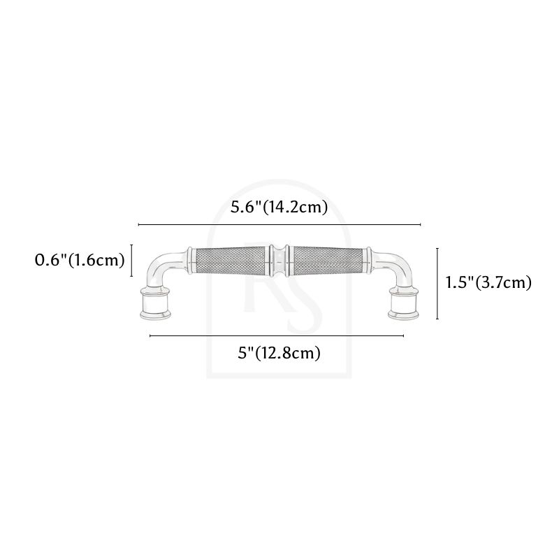Knex Knob & Pull Bar line drawing 3