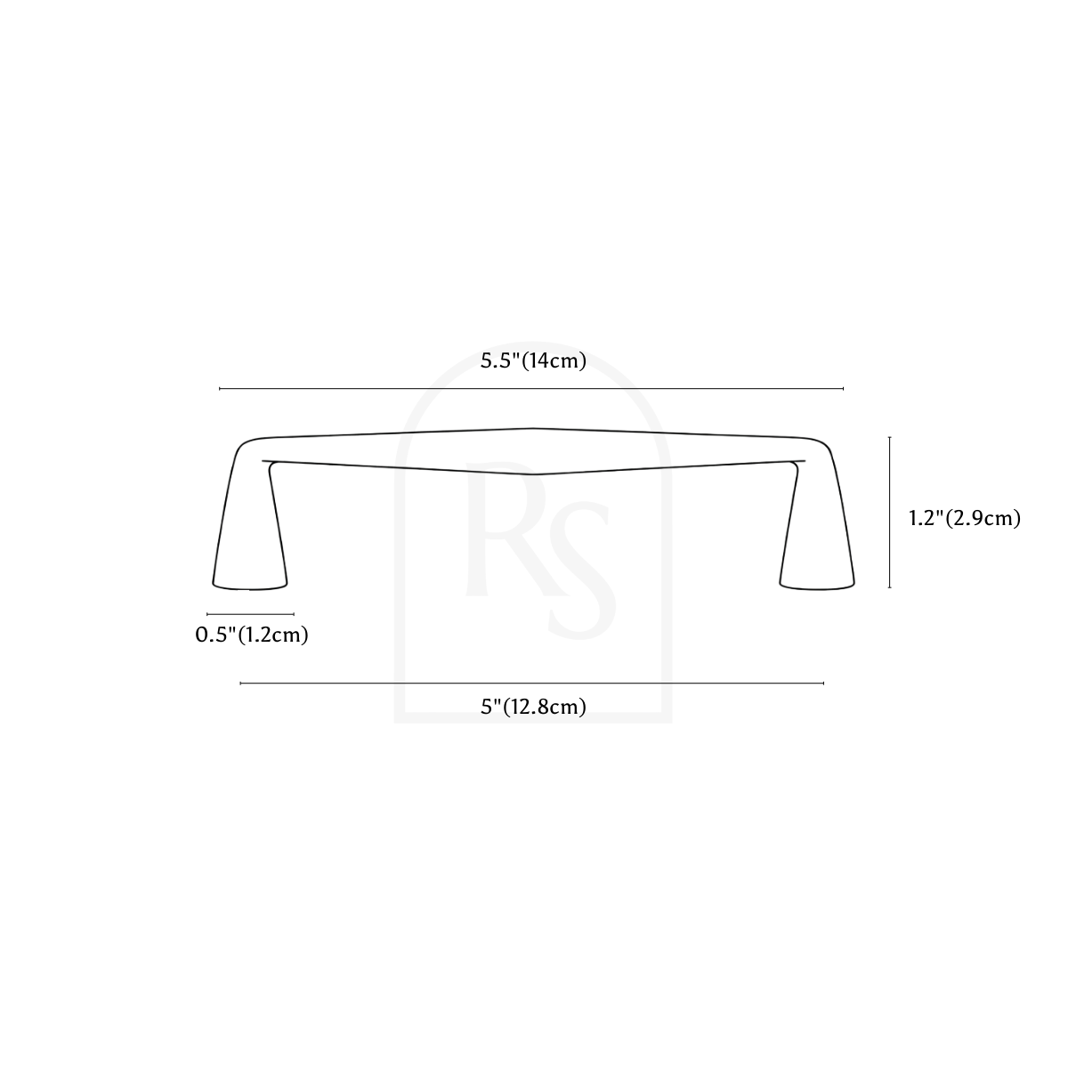 Skew Pull Bar line drawing 2