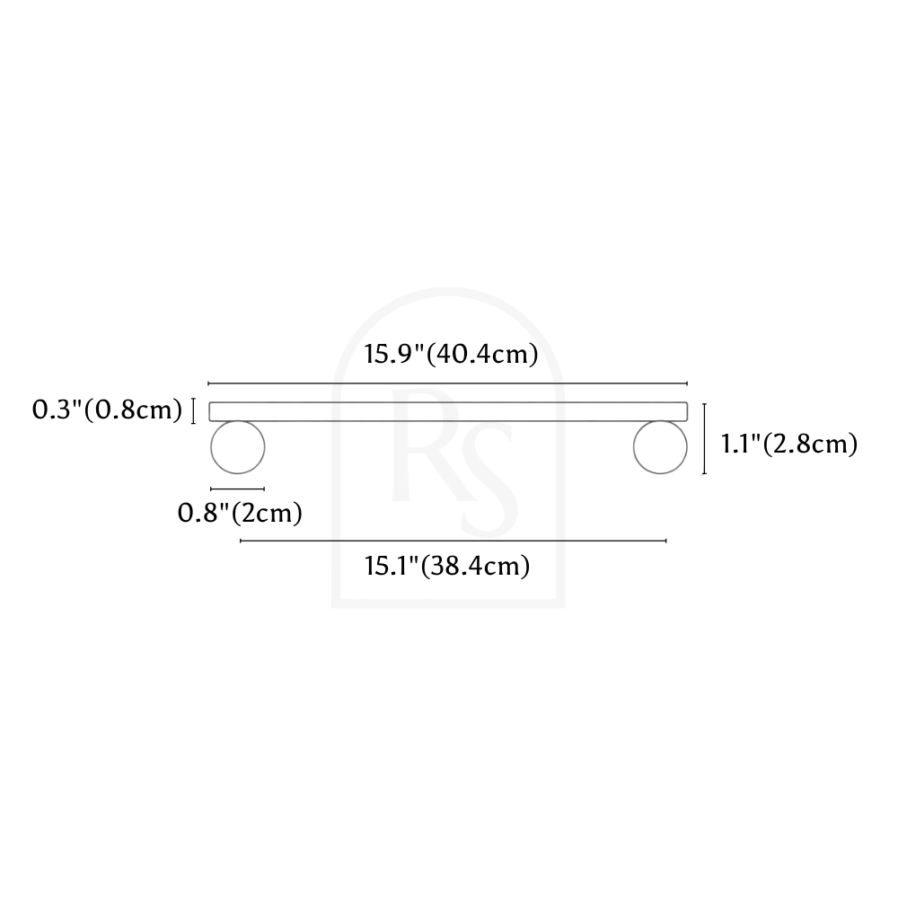 Strux Knob & Pull Bar line drawing 6