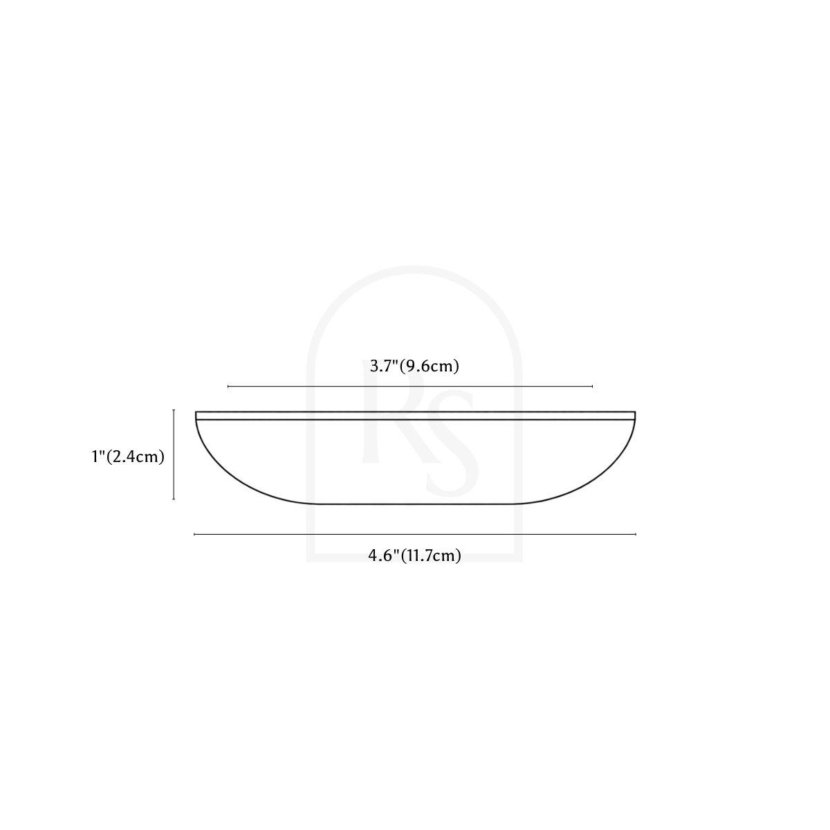 Arcen Edge Pull line drawing 2