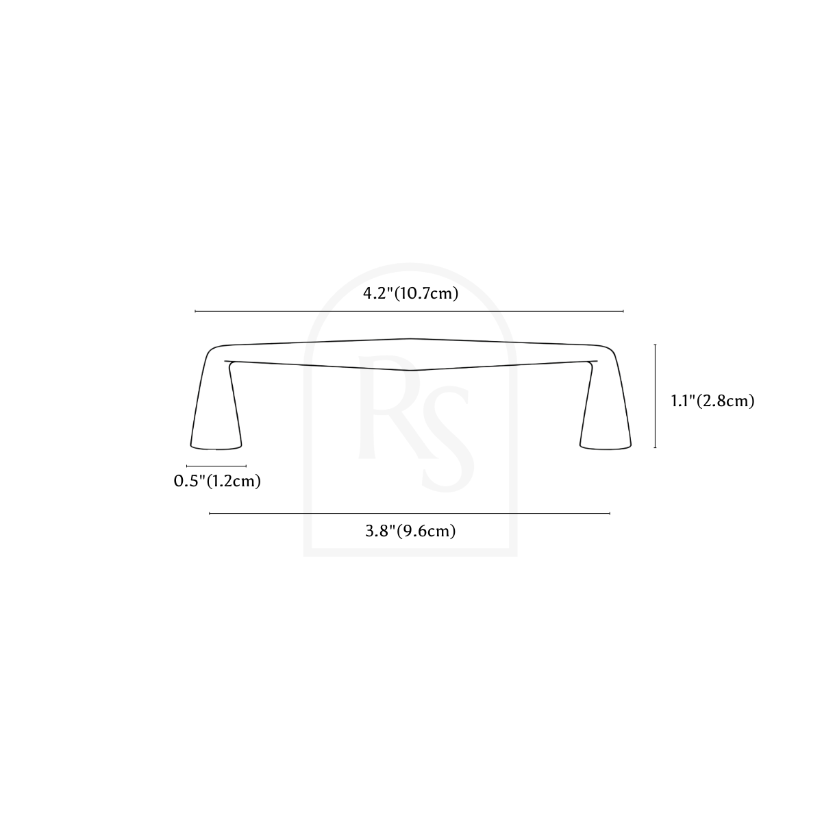 Skew Pull Bar line drawing 1