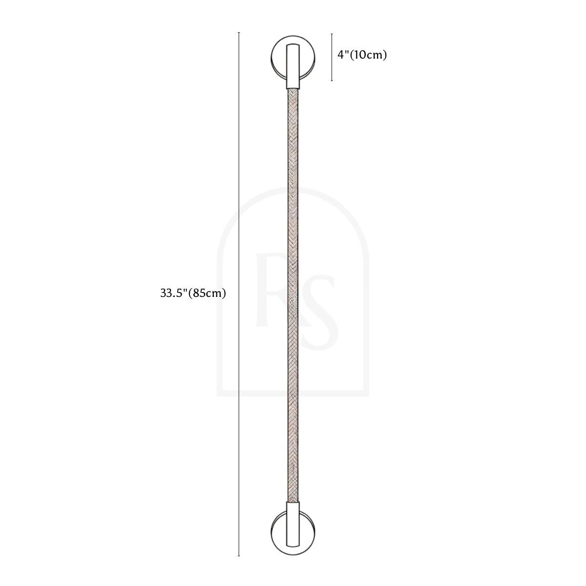 Filo Wall Lamp line drawing 3
