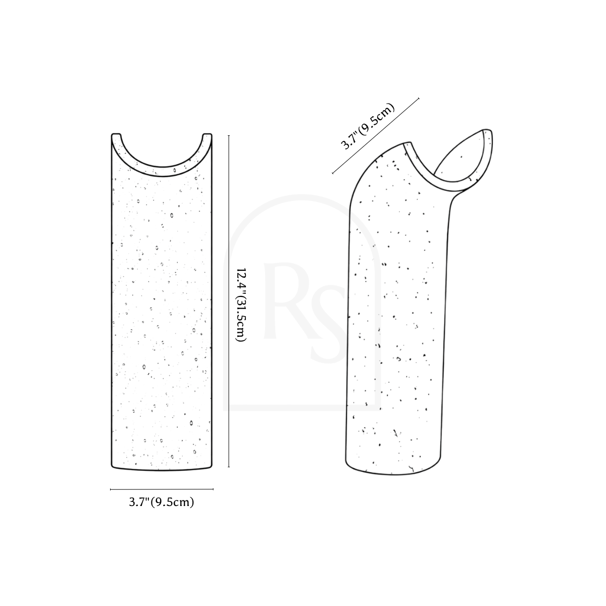 Ilana Wall Lamp line drawing 1