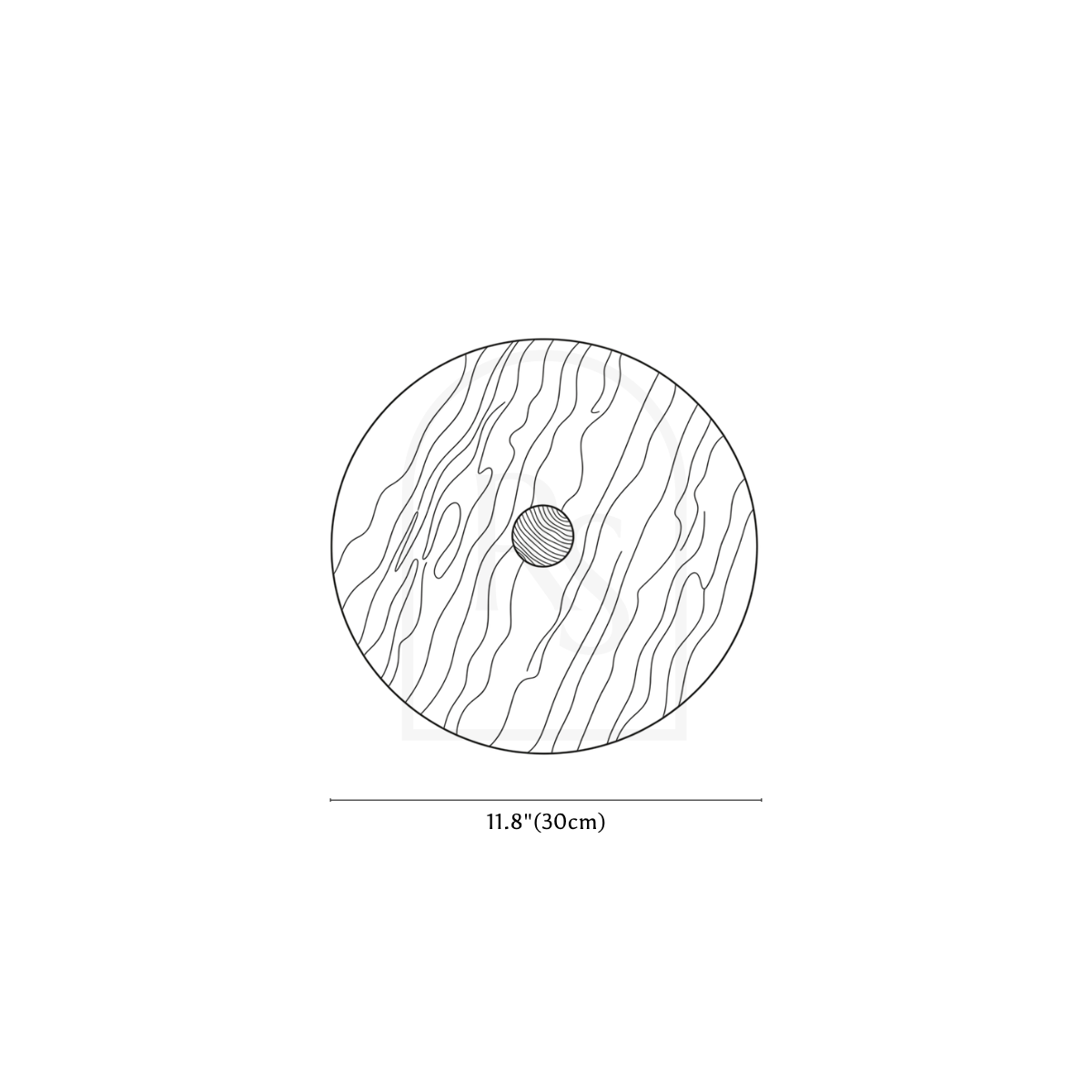 Illura Wall Lamp line drawing 1