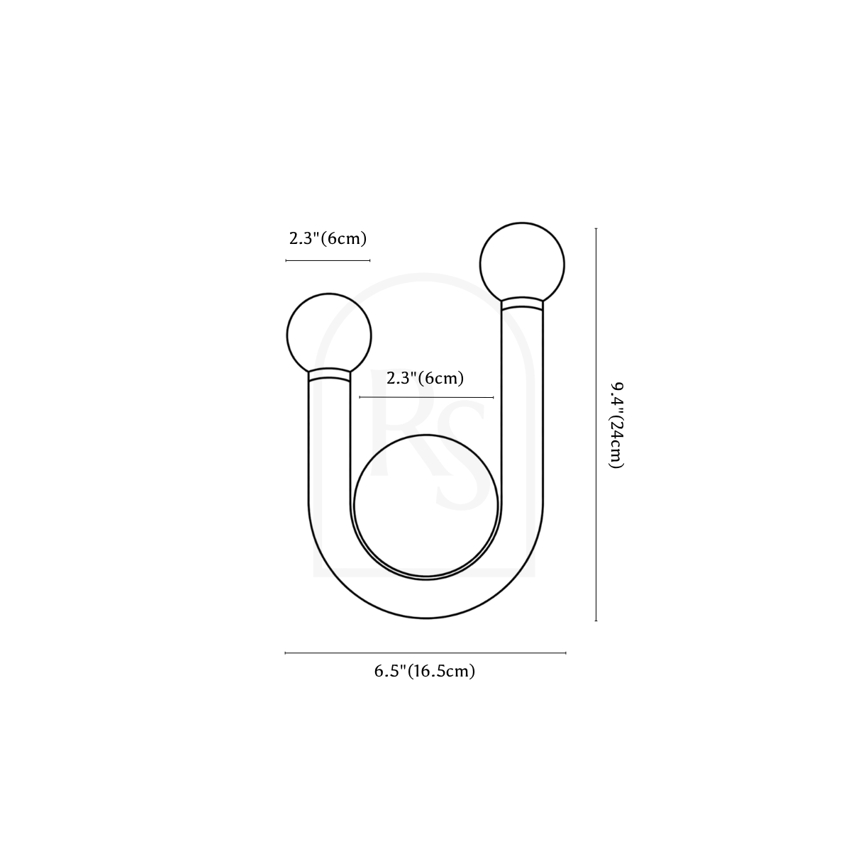 Jocosa Wall Lamp line drawing 1
