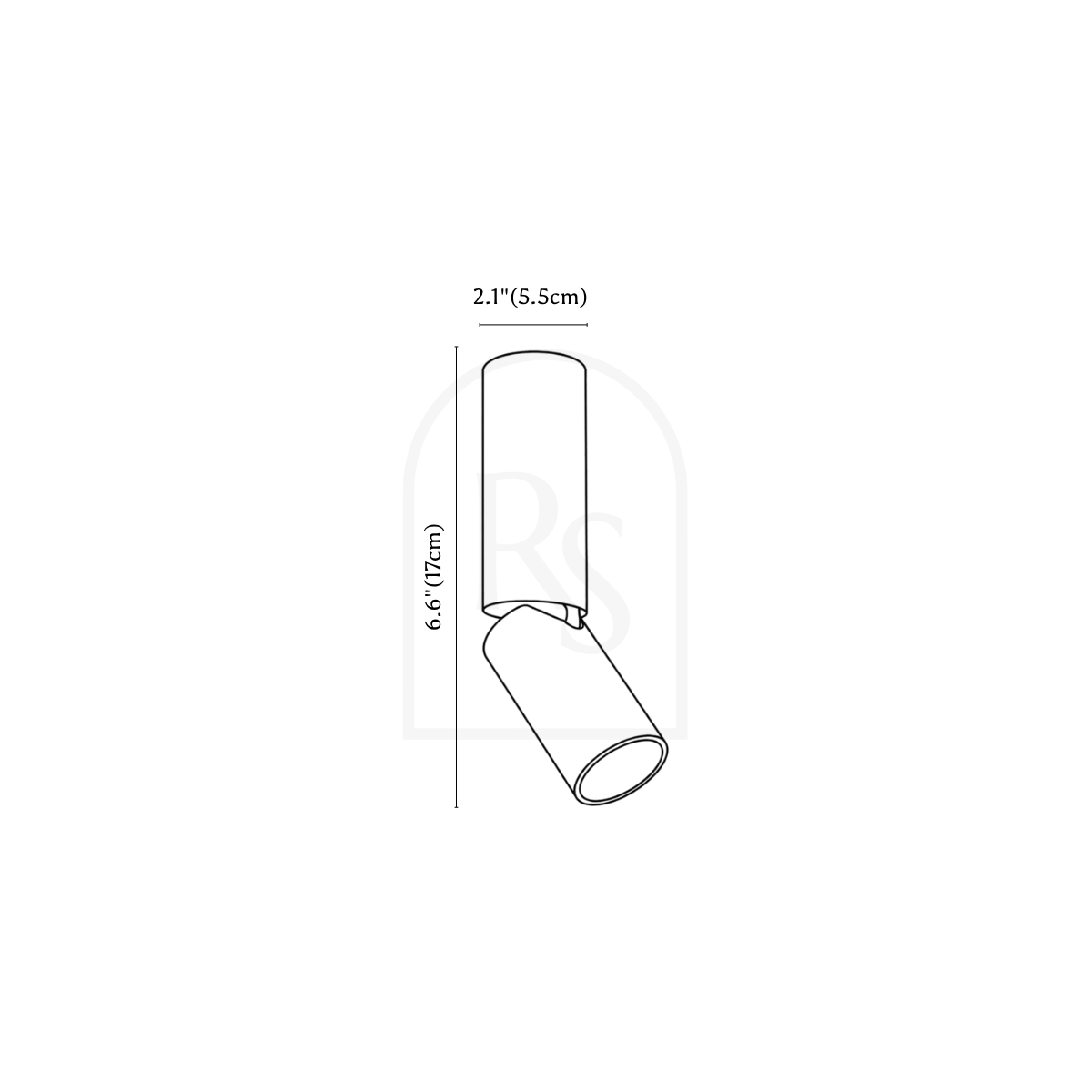 Jorah Ceiling Light line drawing 1