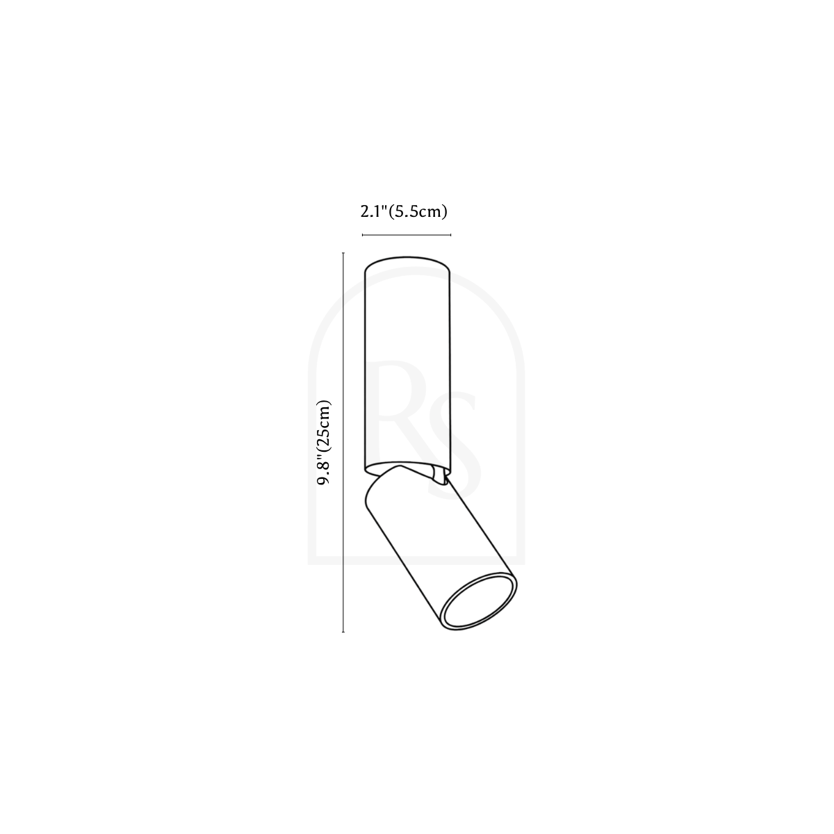 Jorah Ceiling Light line drawing 2