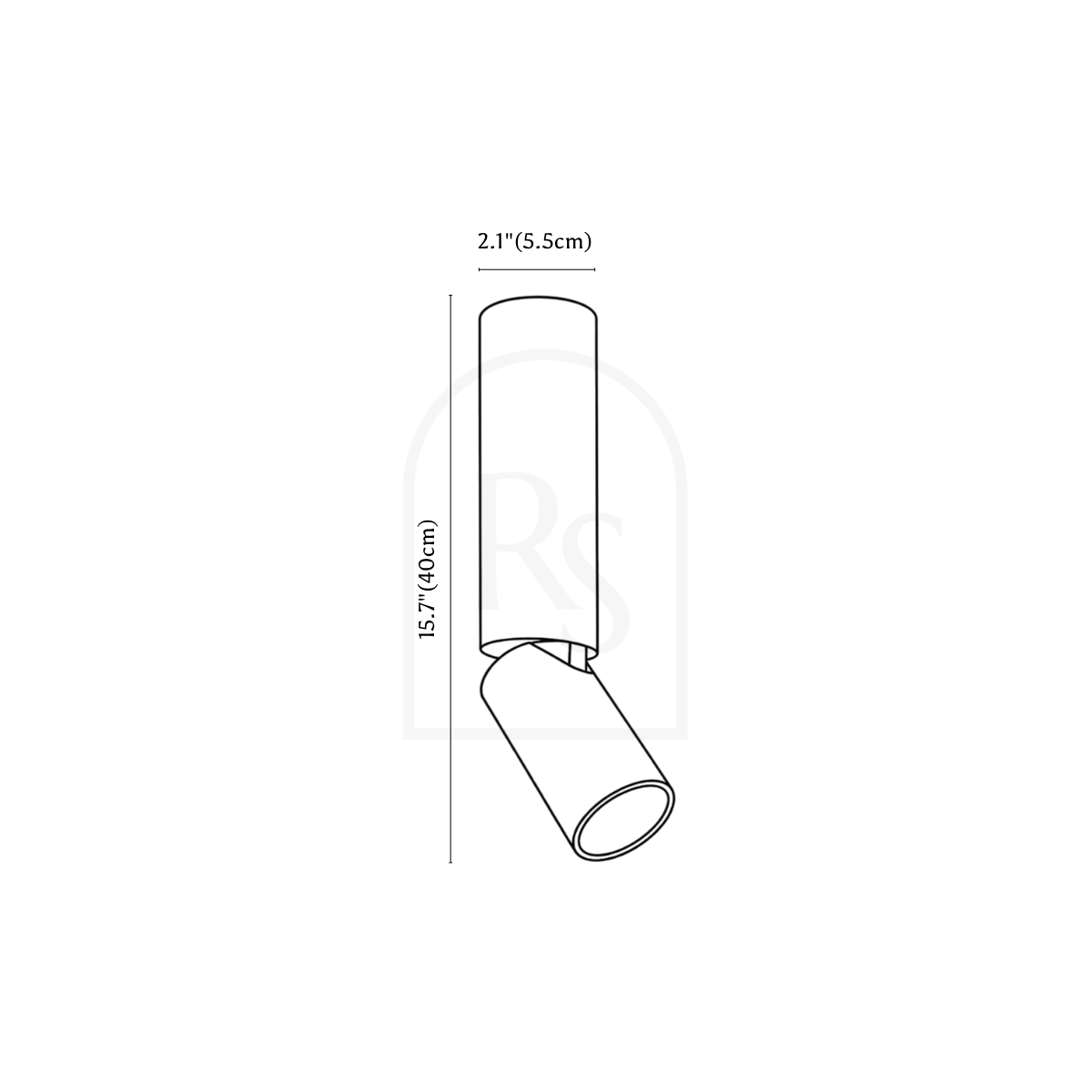 Jorah Ceiling Light line drawing 3