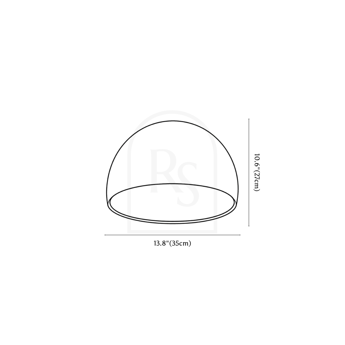 Plafonnier Kaimana line drawing 1