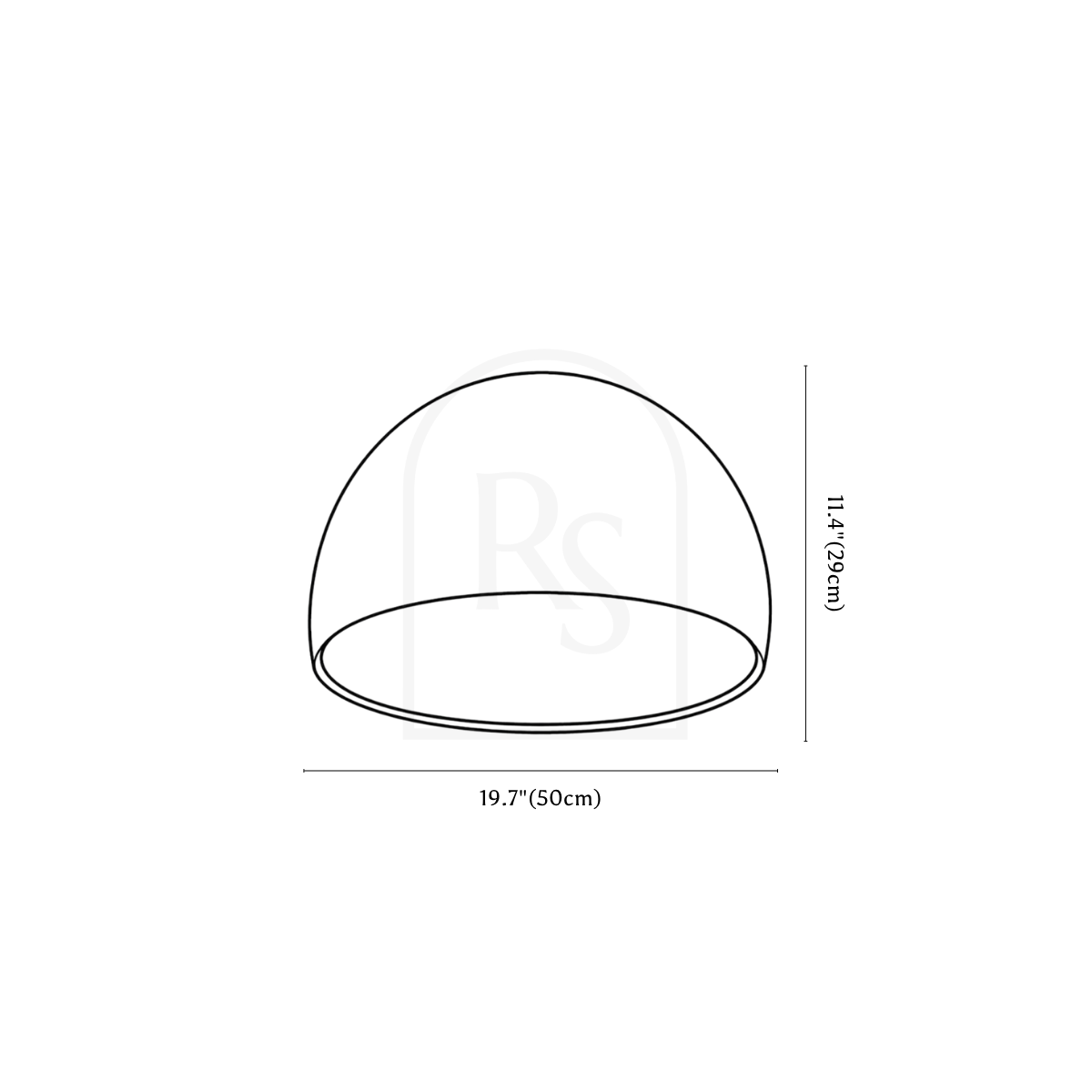 Plafonnier Kaimana line drawing 2