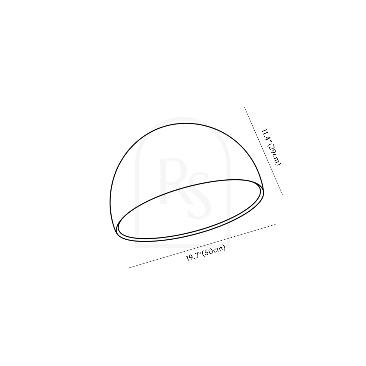 Plafonnier Kaimana line drawing 4
