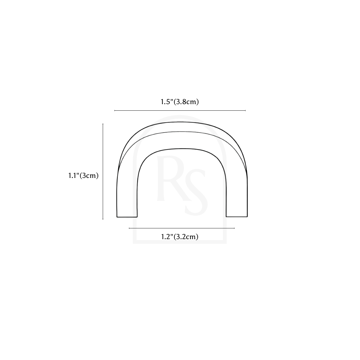 Calen Knob & Pull Bar line drawing 1