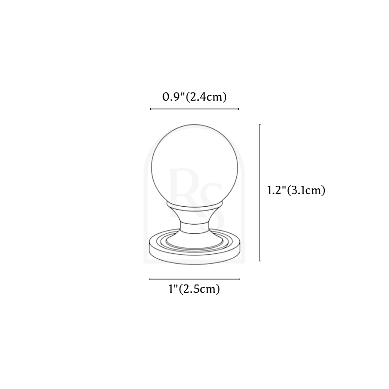 Evia Knob & Pull Bar line drawing 1