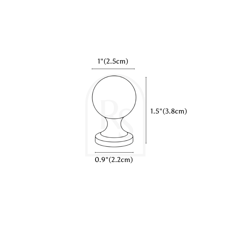Omino Knob & Pull Bar line drawing 1