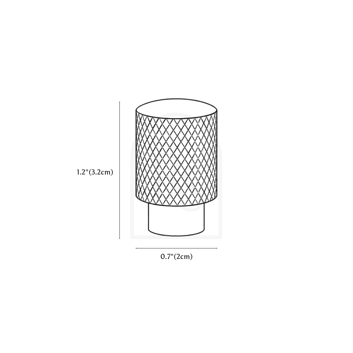 Rivo Knob & Pull Bar line drawing 1
