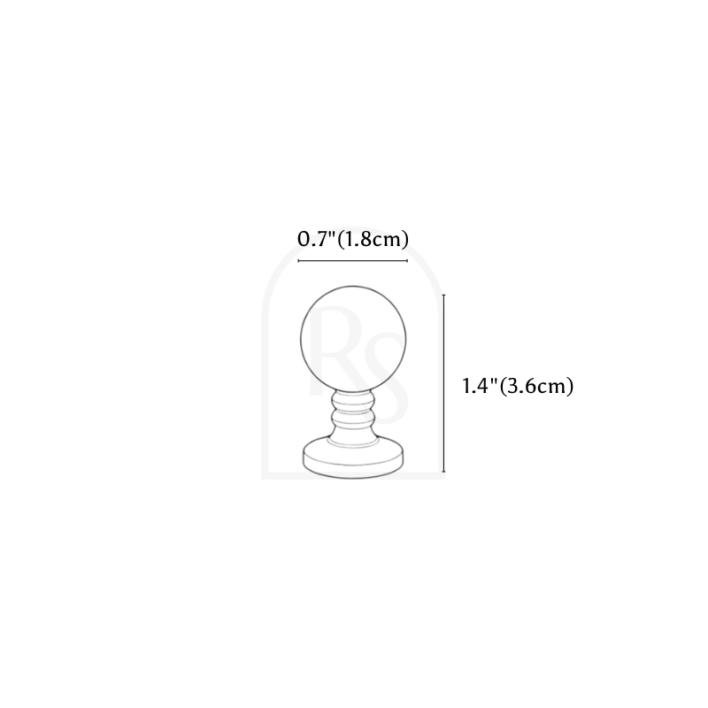 Stren Knob & Pull Bar line drawing 1