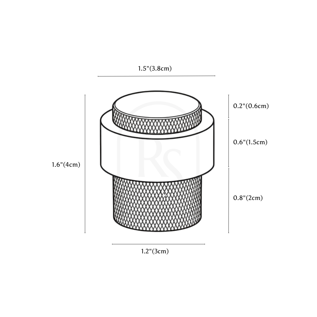 Finio Door Stop line drawing 2