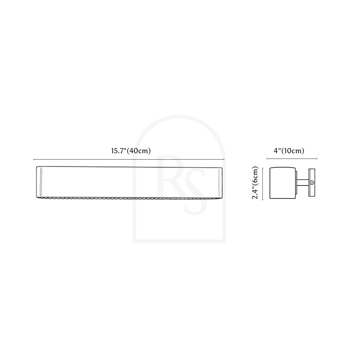 Munira Wall Lamp line drawing 1