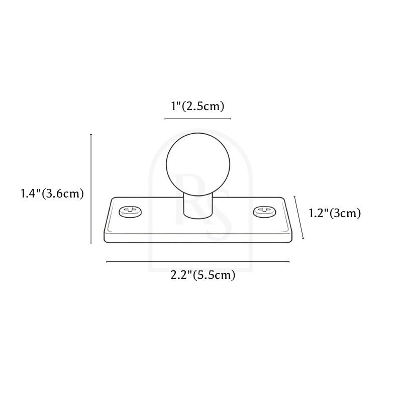 Senoa Knob line drawing 2