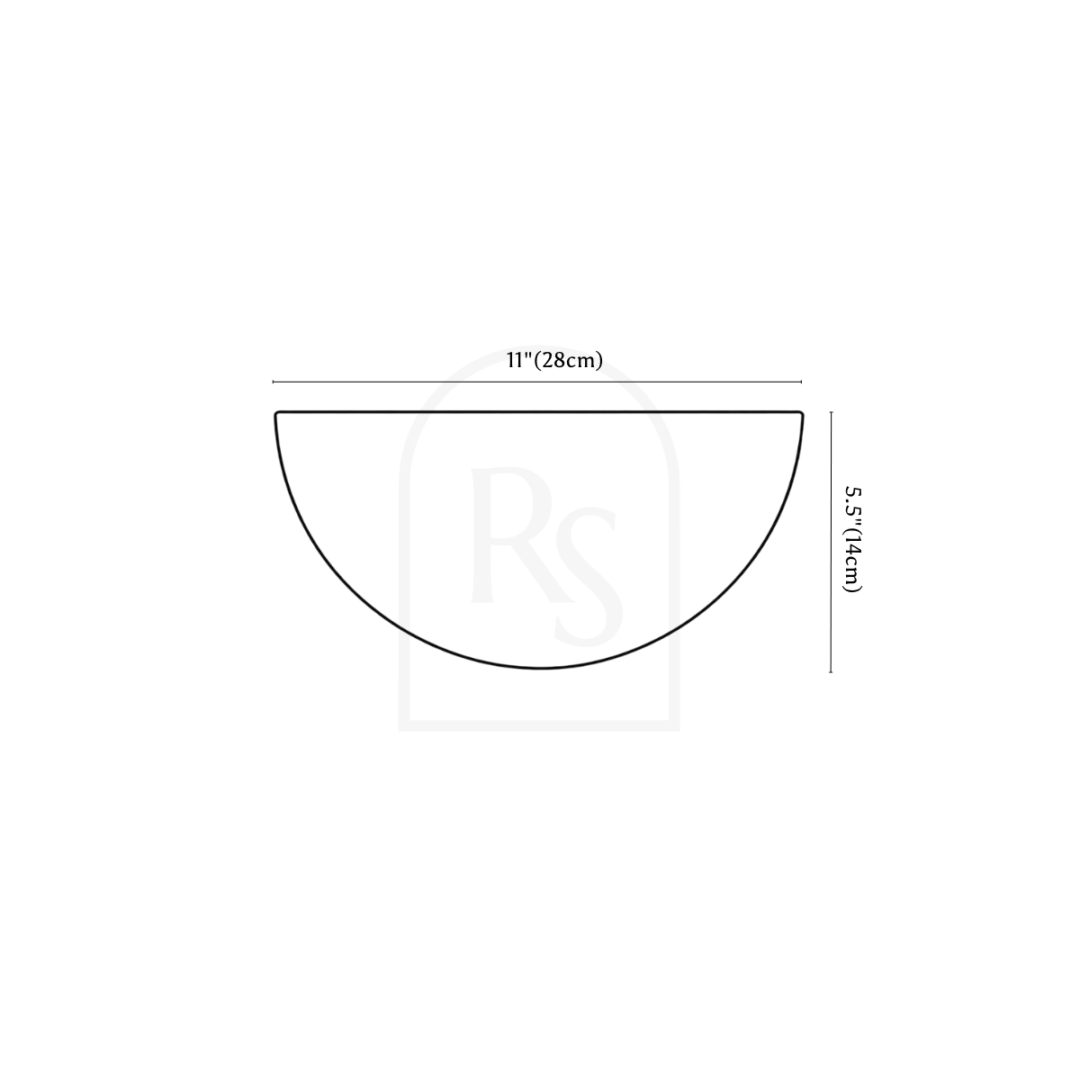 Lauka Wall Light line drawing 1