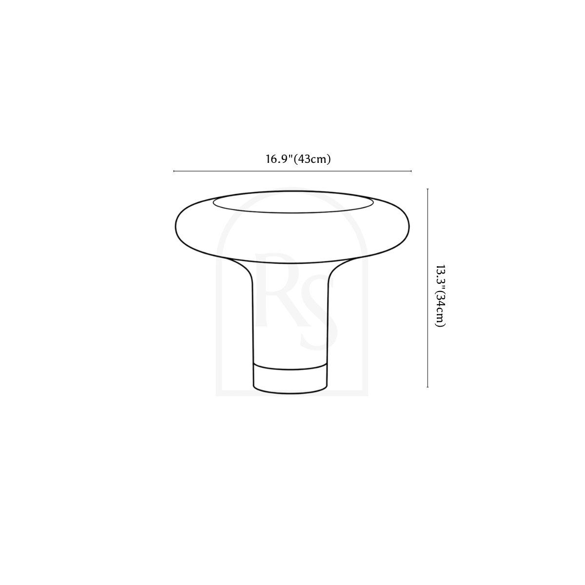 Lámpara de mesa Lindeza line drawing 1