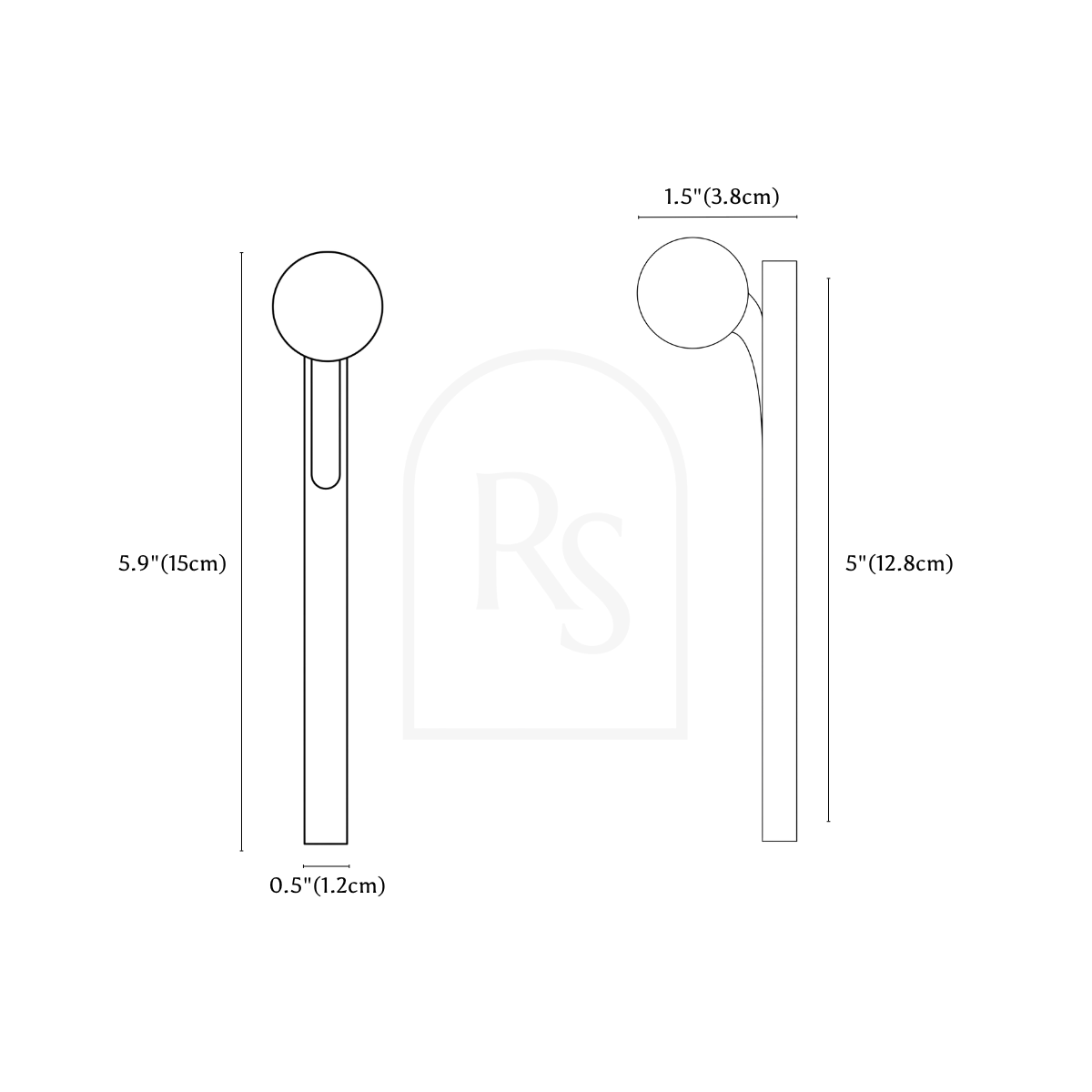 Lucero Pull Bar line drawing 2